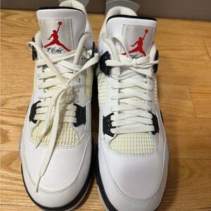 Jordan White and Black Sneakers with Iconic Design